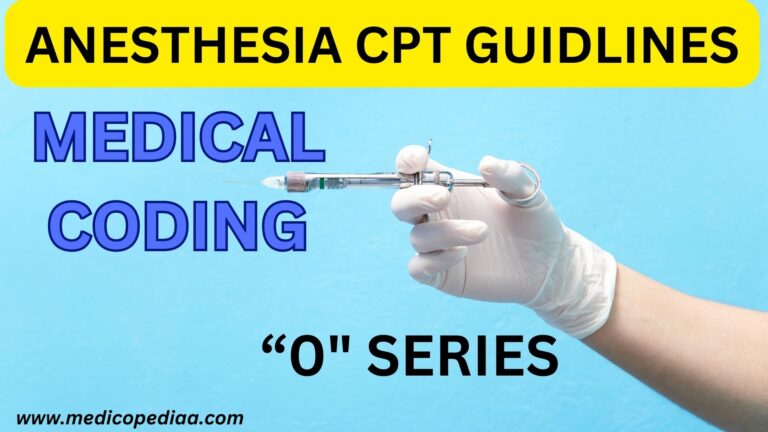 Anesthesia CPT Guidelines