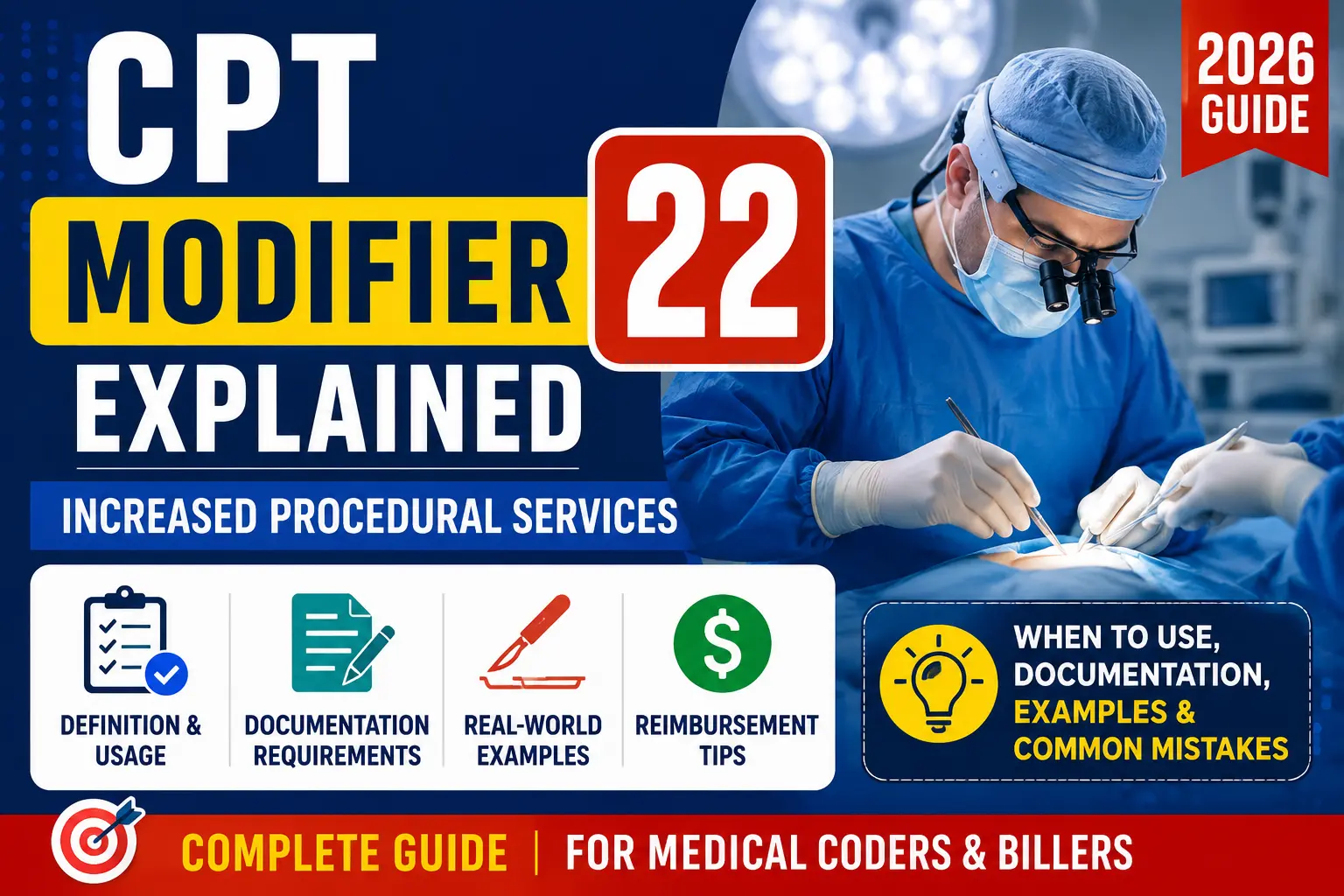 CPT Modifier 22 Explained with Examples Complete Guide for Medical Coders